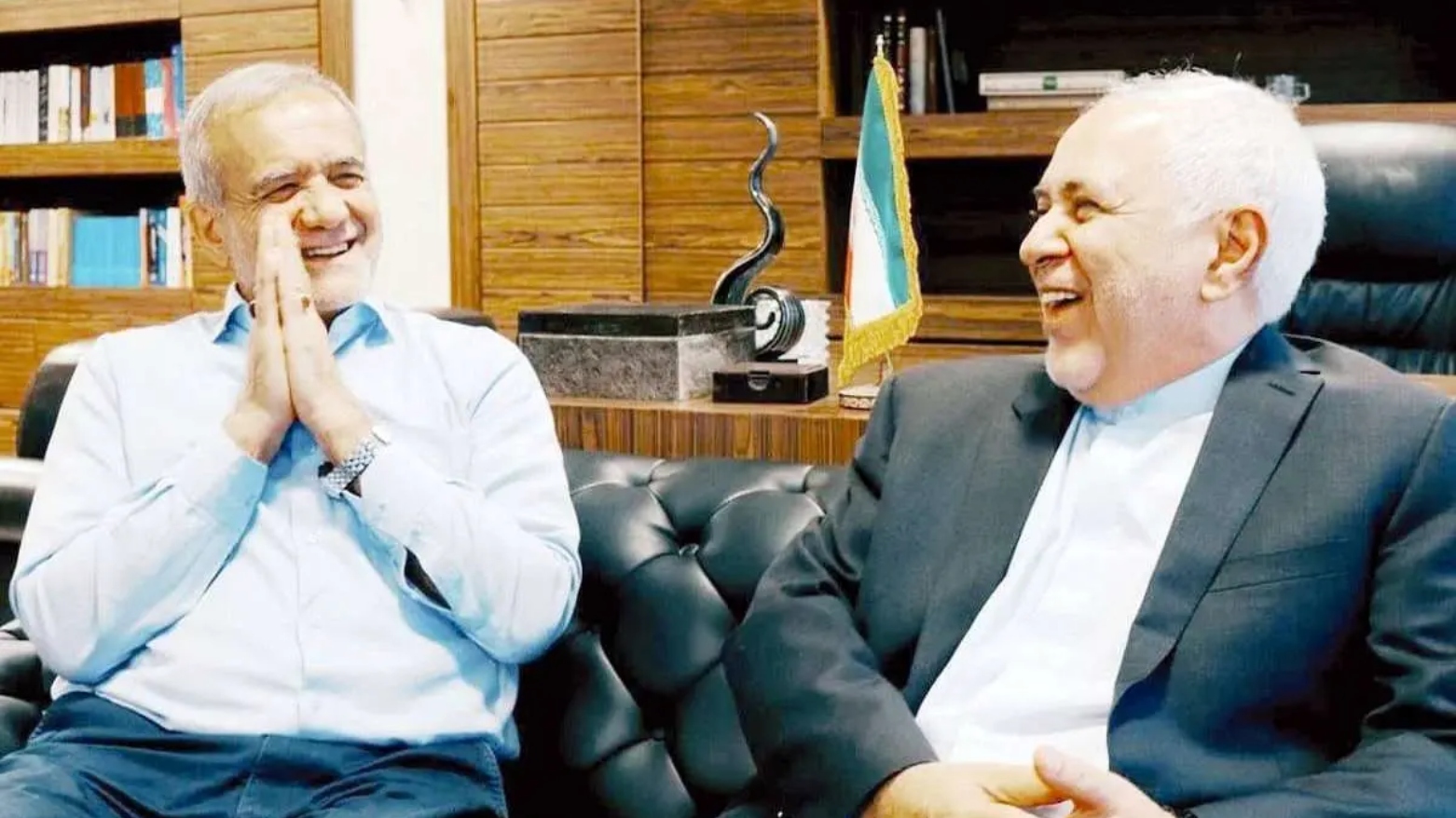 محمد‌جواد ظریف و مسعود پزشکیان